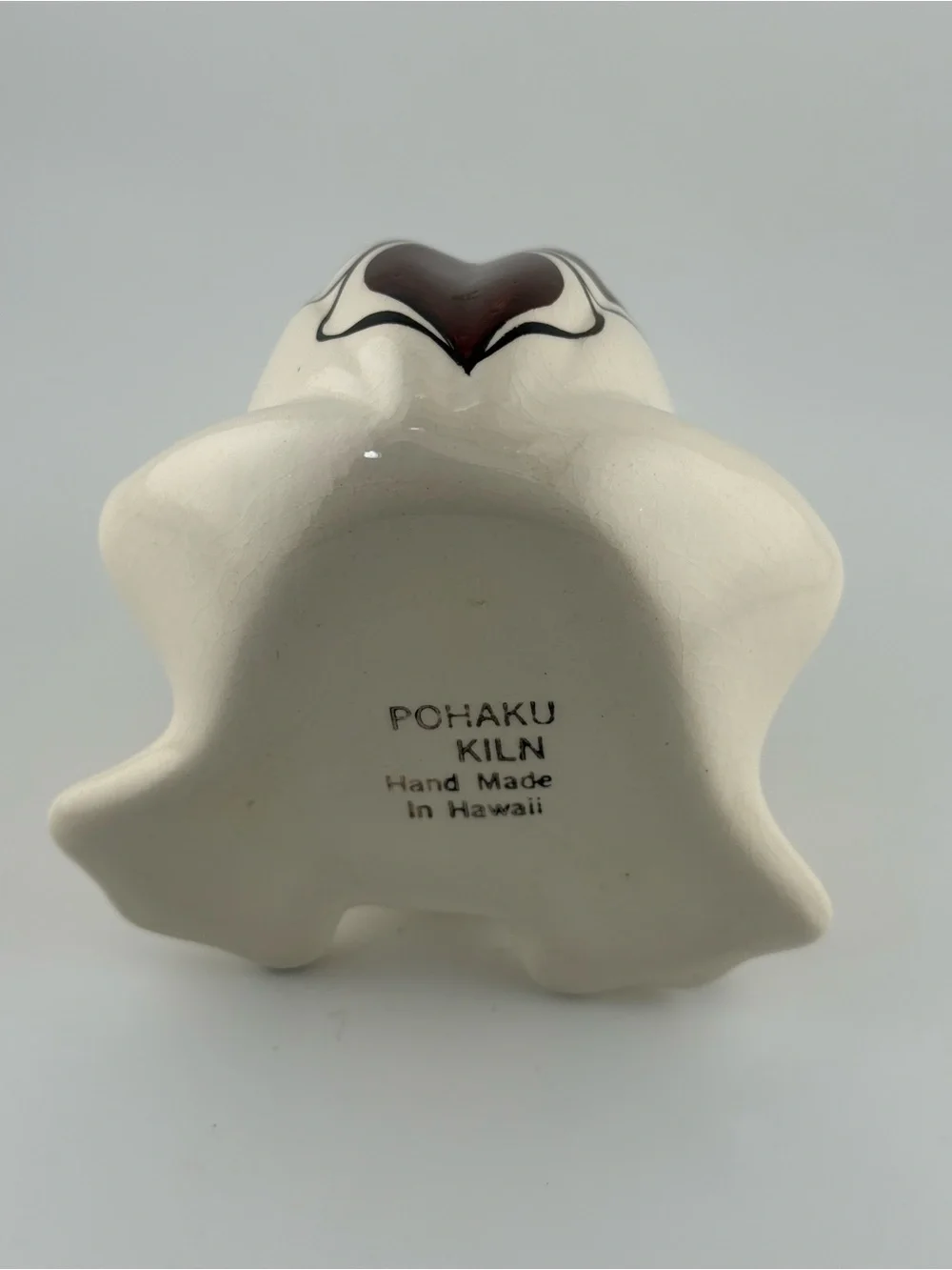 Vintage ceramic wide-mouth frog sponge holder